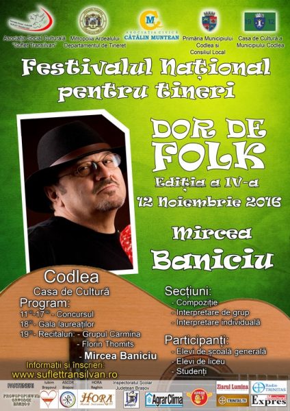 Festivalul Național pentru tineri ”Dor de Folk”, ediția a IV-a