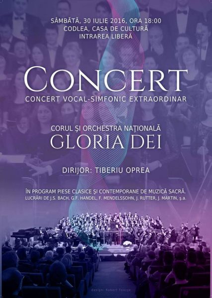 Concert vocal-simfonic extraordinar Gloria Dei
